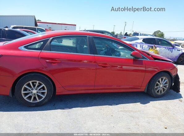 5NPE24AF8KH800030 2019 HYUNDAI SONATA Red 