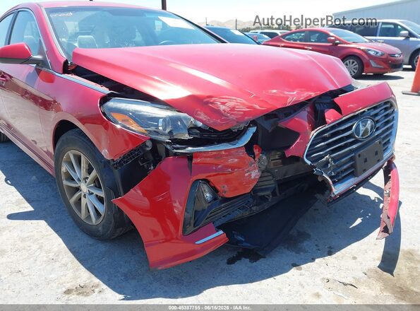5NPE24AF8KH800030 2019 HYUNDAI SONATA Red Սարքավորումների վահանակի տեսք