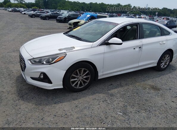 5NPE24AF8KH815756 2019 HYUNDAI SONATA White Передня ліва чверть