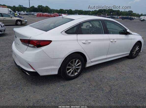 5NPE24AF8KH815756 2019 HYUNDAI SONATA White Задня права чверть