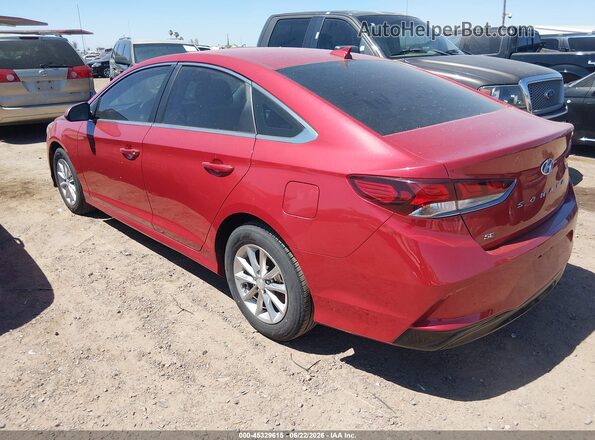 5NPE24AF8KH817314 2019 HYUNDAI SONATA Red უკანა მარცხენა