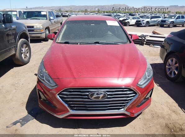 5NPE24AF8KH817314 2019 HYUNDAI SONATA Red წინა ხედი