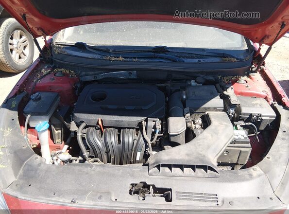 5NPE24AF8KH817314 2019 HYUNDAI SONATA Red უკანა ხედი