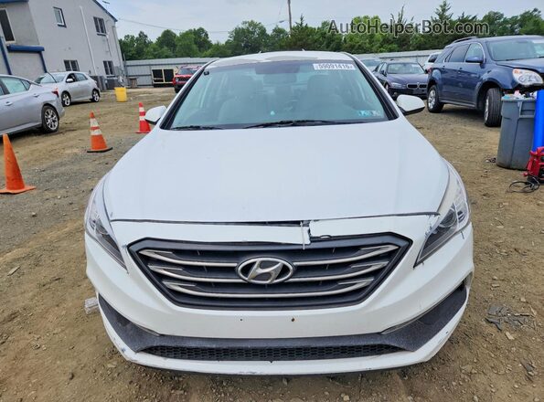 5NPE24AF9GH295218 2016 HYUNDAI SONATA White Դիմացի տեսք