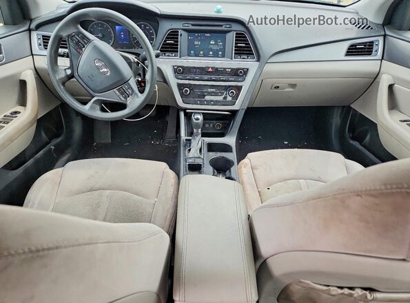 5NPE24AF9GH295218 2016 HYUNDAI SONATA White Առջևի վահանակի տեսք