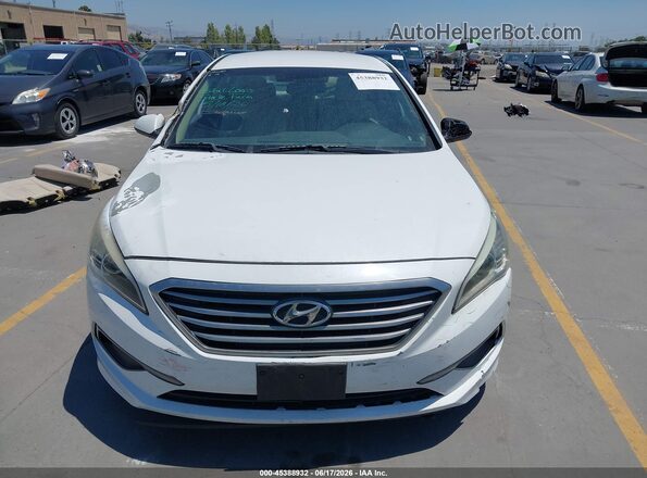 5NPE24AF9GH316729 2016 HYUNDAI SONATA White Instrument cluster view