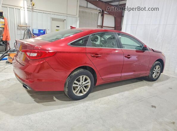 5NPE24AF9GH370760 2016 HYUNDAI SONATA Red Задня права чверть