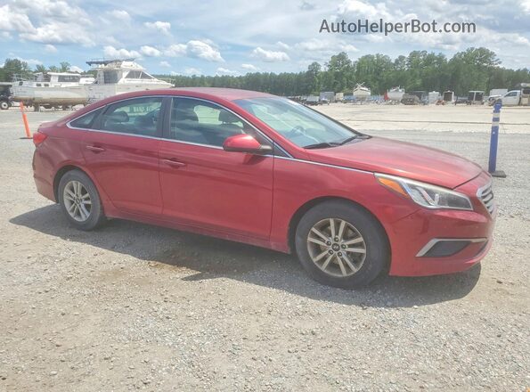 5NPE24AF9GH420489 2016 HYUNDAI SONATA Red Przód prawy