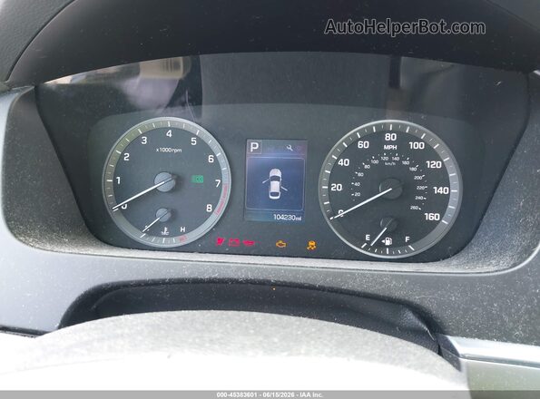 5NPE24AF9GH435851 2016 HYUNDAI SONATA Gray Widok tylnych siedzeń