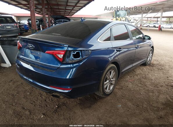 5NPE24AF9HH447905 2017 HYUNDAI SONATA Blue Հետևի աջ