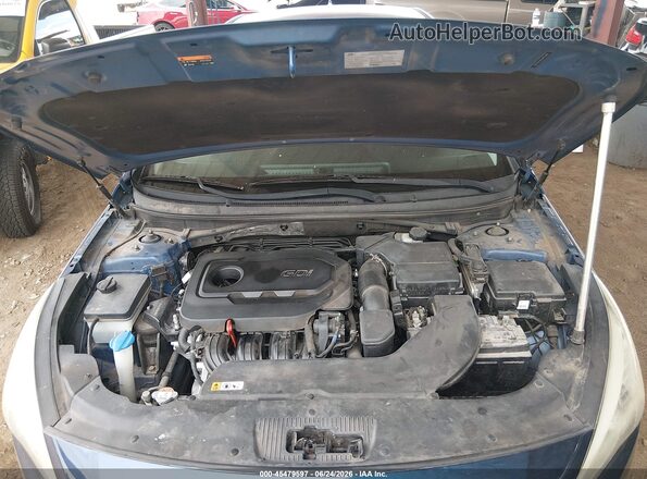5NPE24AF9HH447905 2017 HYUNDAI SONATA Blue Հետևի տեսք