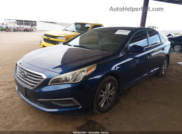 5NPE24AF9HH447905 2017 HYUNDAI SONATA Blue 