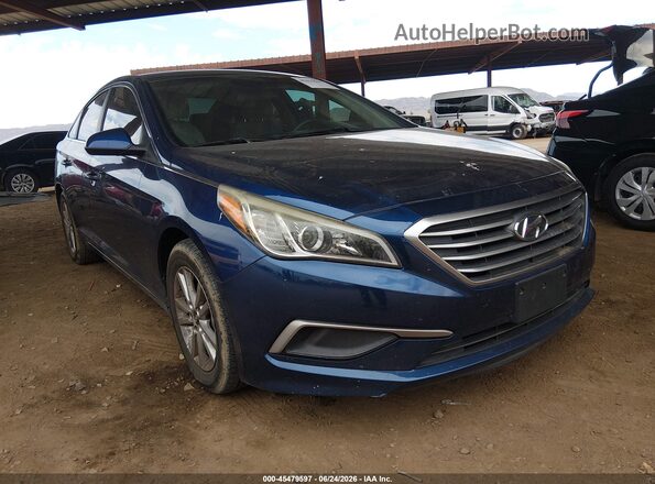 5NPE24AF9HH447905 2017 HYUNDAI SONATA Blue Սալոնի 360 աստիճան տեսք