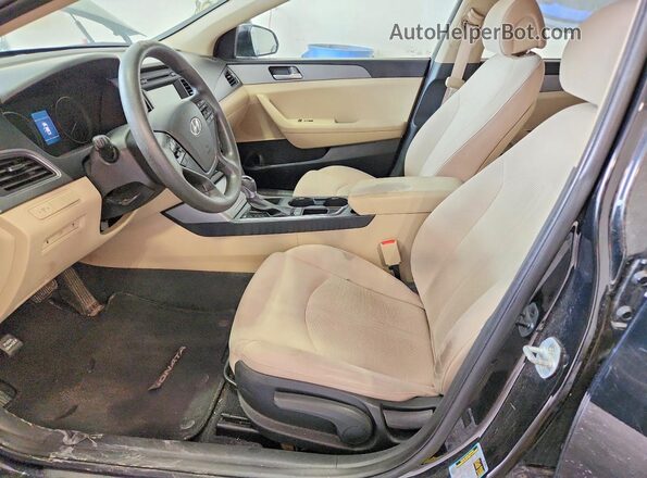 5NPE24AF9HH454286 2017 HYUNDAI SONATA Black Սալոնի դիմացի տեսք