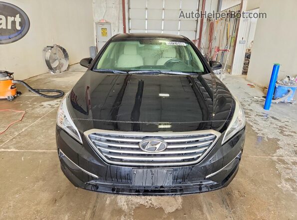 5NPE24AF9HH454286 2017 HYUNDAI SONATA Black Դիմացի տեսք