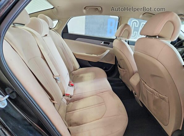 5NPE24AF9HH454286 2017 HYUNDAI SONATA Black Հետևի նստատեղերի տեսք