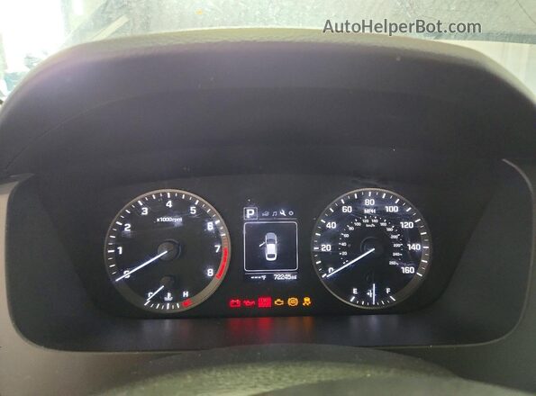 5NPE24AF9HH454286 2017 HYUNDAI SONATA Black Սարքավորումների վահանակի տեսք