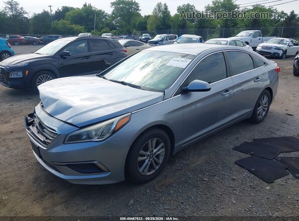 5NPE24AF9HH589848 2017 HYUNDAI SONATA Light Blue Առջևի ձախ երեք քառորդ տեսարան