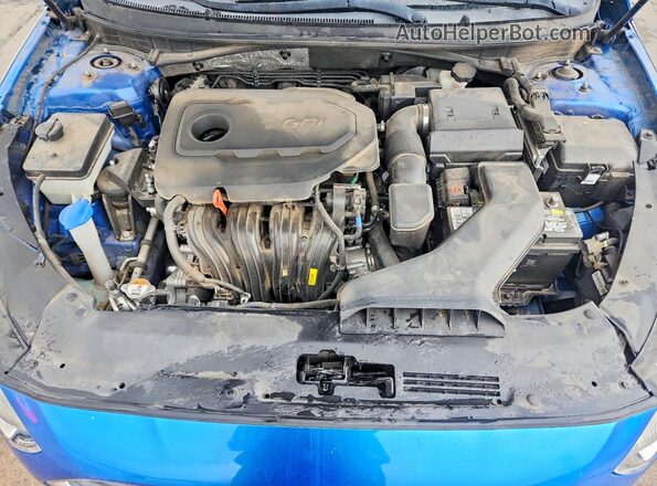 5NPE24AF9JH601471 2018 HYUNDAI SONATA Blue 