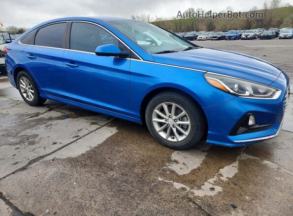 5NPE24AF9JH601471 2018 HYUNDAI SONATA Blue 