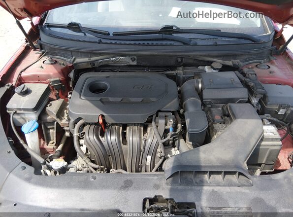 5NPE24AF9JH615161 2018 HYUNDAI SONATA Red Հետևի տեսք