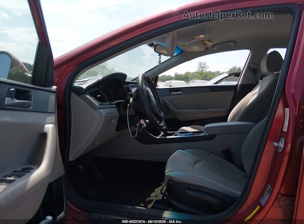 5NPE24AF9JH615161 2018 HYUNDAI SONATA Red Սալոնի դիմացի տեսք