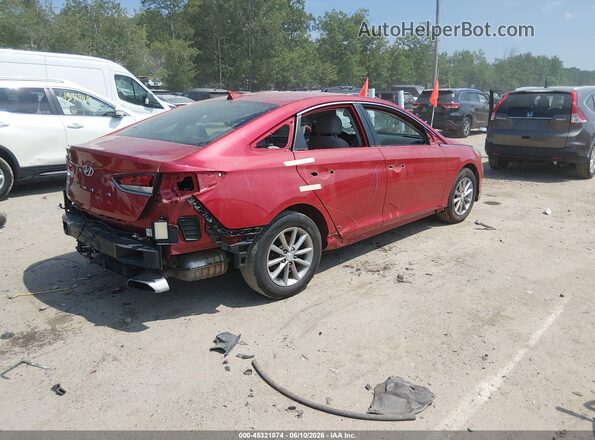 5NPE24AF9JH615161 2018 HYUNDAI SONATA Red Հետևի աջ