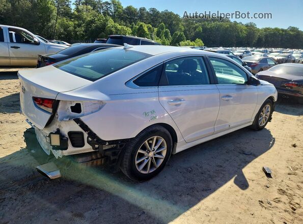 5NPE24AF9JH651612 2018 HYUNDAI SONATA White Задня права чверть