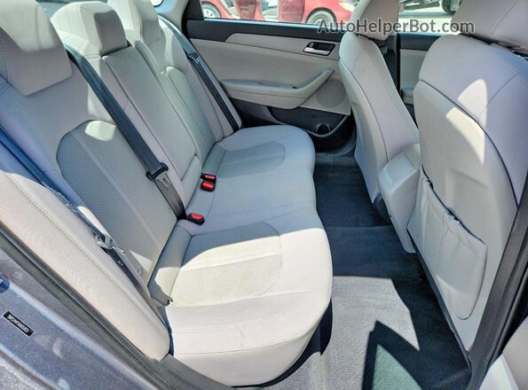 5NPE24AF9JH652825 2018 HYUNDAI SONATA Charcoal Հետևի նստատեղերի տեսք