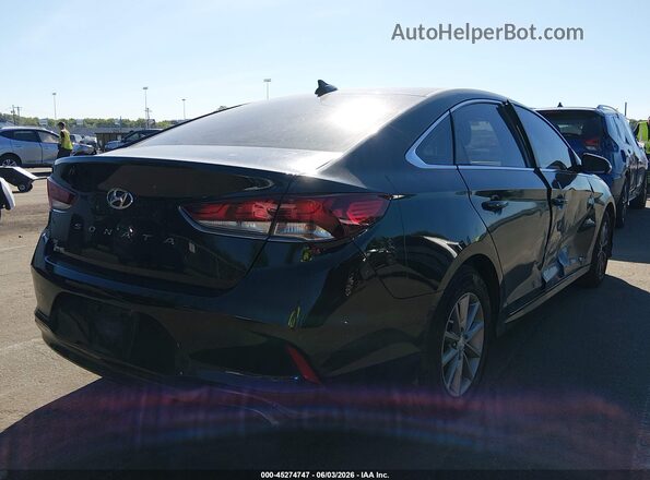 5NPE24AF9JH697019 2018 HYUNDAI SONATA Black Tył prawy