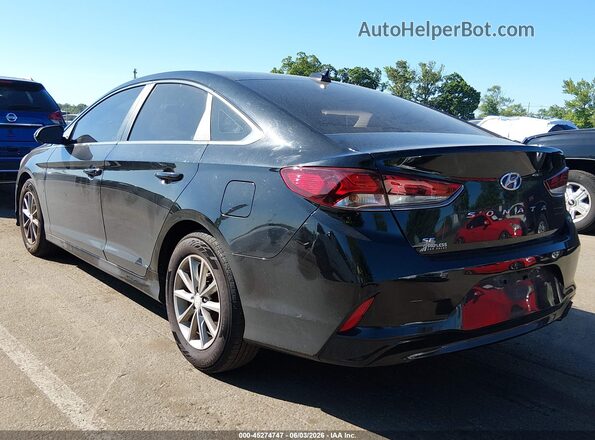5NPE24AF9JH697019 2018 HYUNDAI SONATA Black Tył lewy