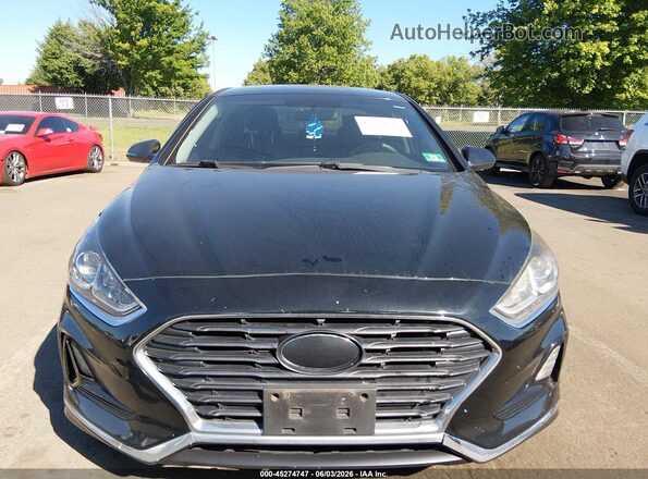 5NPE24AF9JH697019 2018 HYUNDAI SONATA Black Widok zestawu wskaźników