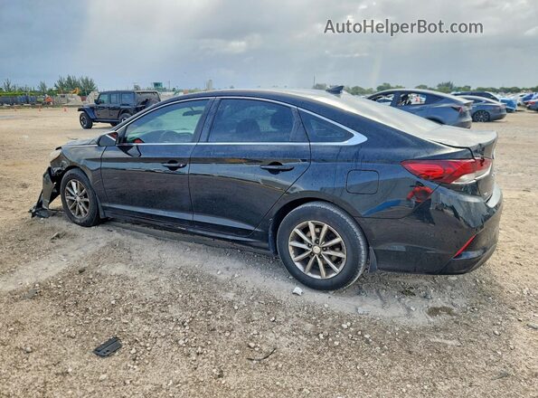 5NPE24AF9KH731140 2019 HYUNDAI SONATA Black Հետևի ձախ