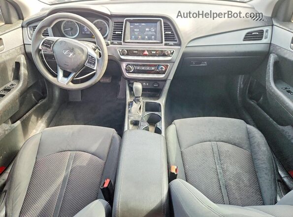 5NPE24AF9KH731140 2019 HYUNDAI SONATA Black Առջևի վահանակի տեսք