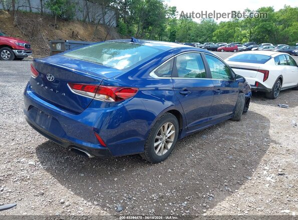 5NPE24AF9KH747192 2019 HYUNDAI SONATA Синий Задняя правая четверть