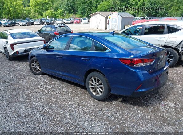 5NPE24AF9KH747192 2019 HYUNDAI SONATA Синий Задняя левая четверть