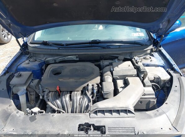 5NPE24AF9KH747192 2019 HYUNDAI SONATA Синий Вид сзади