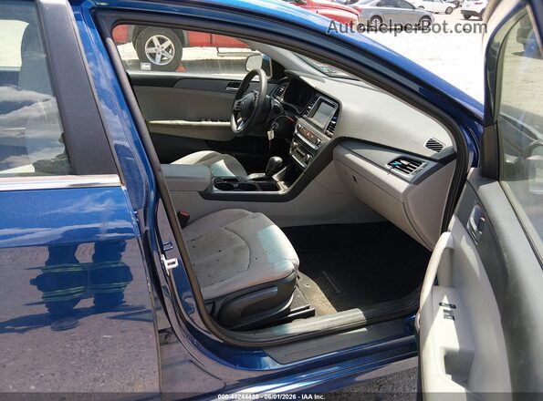5NPE24AF9KH754661 2019 HYUNDAI SONATA Blue Սալոնի դիմացի տեսք