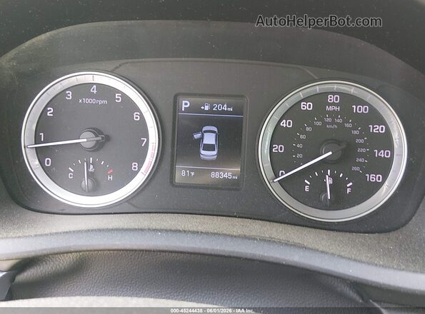 5NPE24AF9KH754661 2019 HYUNDAI SONATA Blue Սալոնի 360 աստիճան տեսք