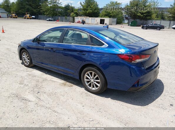 5NPE24AF9KH754661 2019 HYUNDAI SONATA Blue Հետևի ձախ
