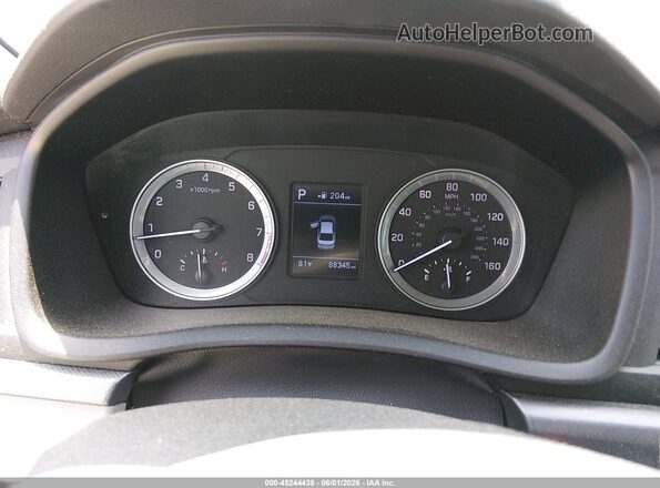 5NPE24AF9KH754661 2019 HYUNDAI SONATA Blue Հետևի նստատեղերի տեսք