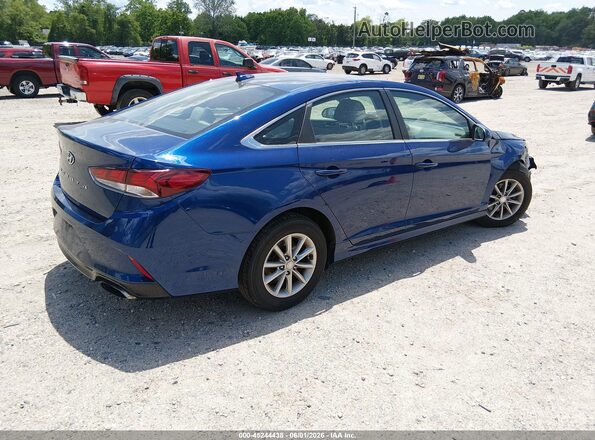 5NPE24AF9KH754661 2019 HYUNDAI SONATA Blue Հետևի աջ