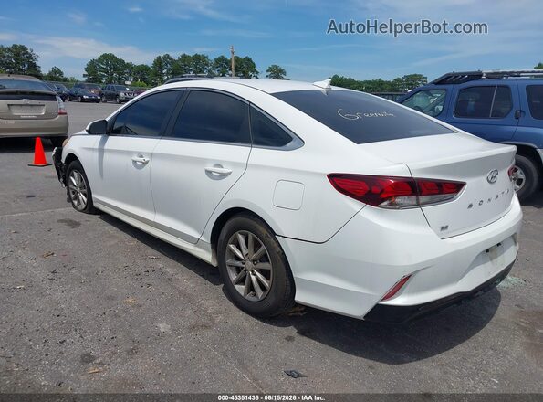 5NPE24AF9KH788082 2019 HYUNDAI SONATA White უკანა მარცხენა