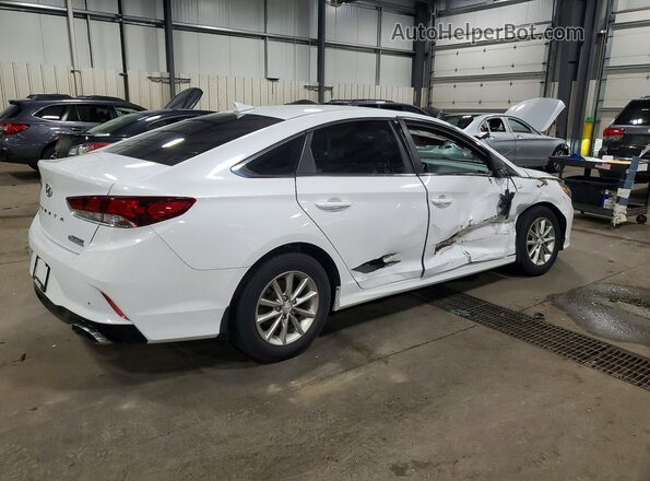 5NPE24AF9KH804460 2019 HYUNDAI SONATA White Задня права чверть