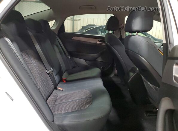 5NPE24AF9KH804460 2019 HYUNDAI SONATA White Вид задніх сидінь