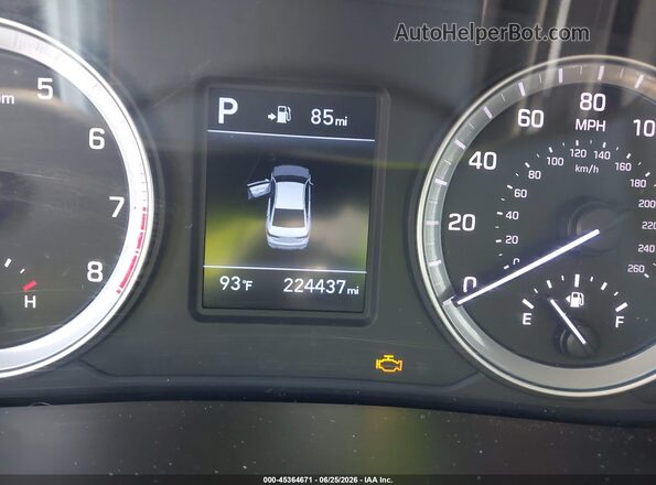 5NPE24AF9KH804474 2019 HYUNDAI SONATA White Հետևի նստատեղերի տեսք