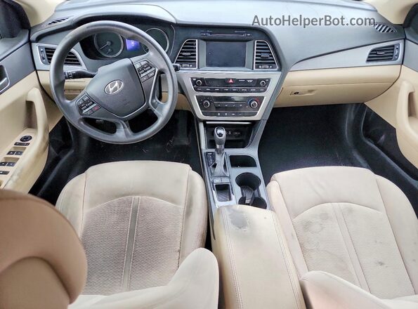 5NPE24AFXGH263152 2016 HYUNDAI SONATA Charcoal Widok deski rozdzielczej
