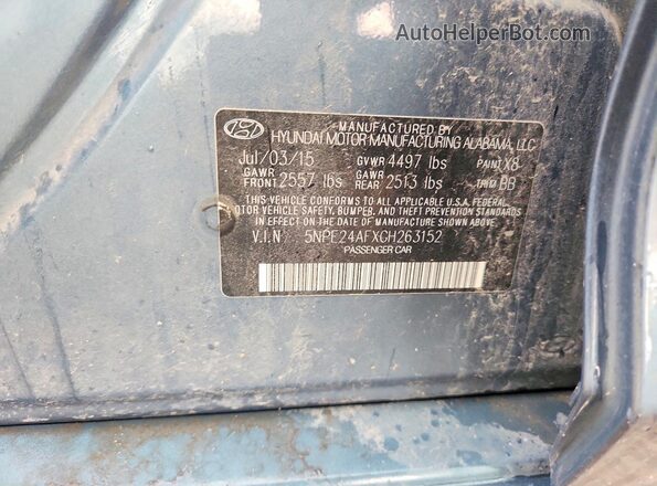 5NPE24AFXGH263152 2016 HYUNDAI SONATA Charcoal Widok komory silnika