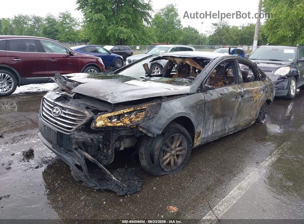 5NPE24AFXGH357693 2016 HYUNDAI SONATA Gray Vista tres cuartos delantera izquierda