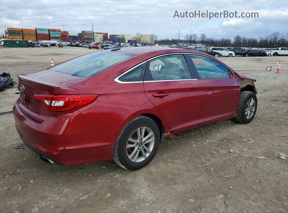 5NPE24AFXGH420470 2016 HYUNDAI SONATA Red Հետևի աջ
